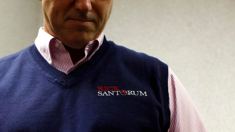 Rick Santorum in einem seiner inzwischen berühmten Pullunder.
