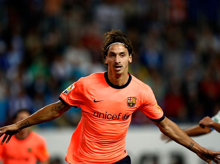 Stolze Quote: Barças neuer Sturmführer Zlatan Ibrahimovic traf bislang in jedem Ligaspiel.