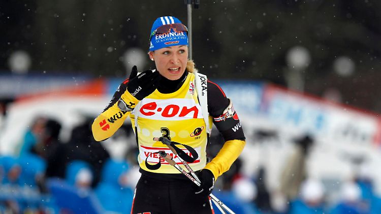 Trotz ihrer Patzer: Magdalena Neuner dominiert den Biathlon-Weltcup in dieser Saison.