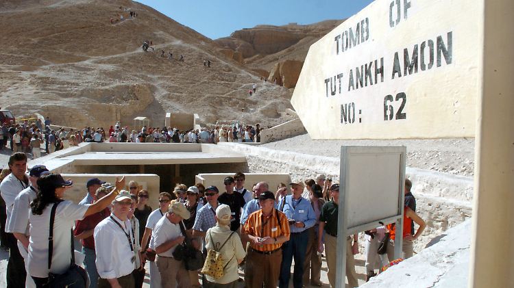Häufig besucht im Tal der Könige: Nr. 62, das Grab von Pharao Tut-Ench-Amun .