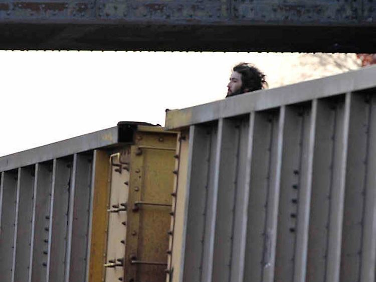 Ortega-Hernandez auf der Flucht aus Washington auf einem Frachtzug. (Bild vom 19. Dezember 2011)