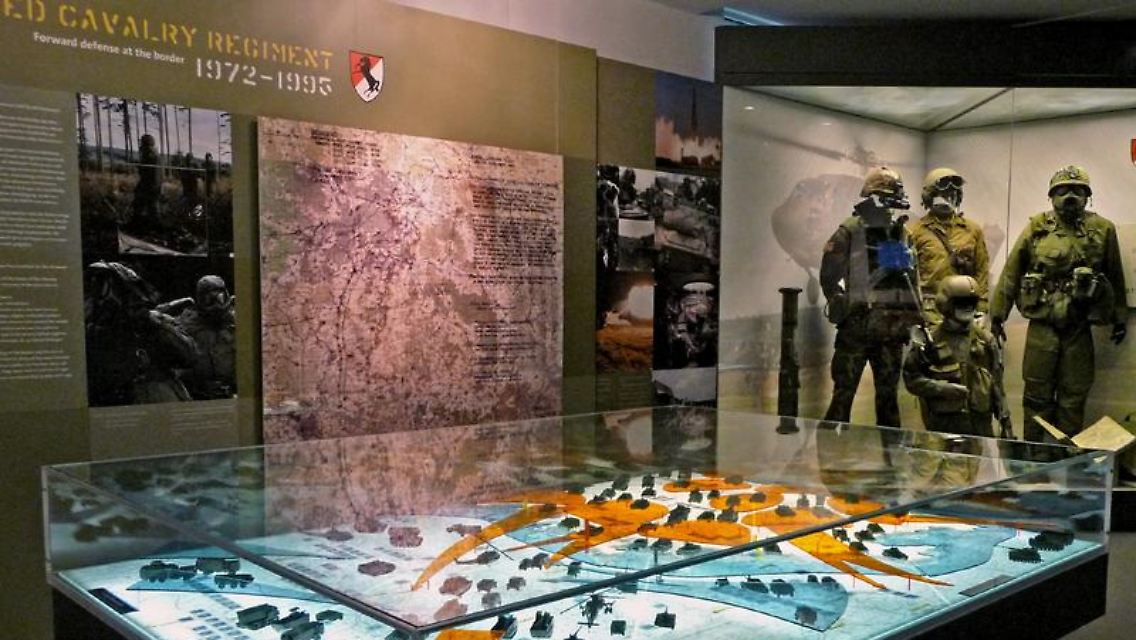 Die Ausstellung im Museum der Point Alpha Stiftung erklärt die einstigen Aufgaben der US-Soldaten an der Grenze.