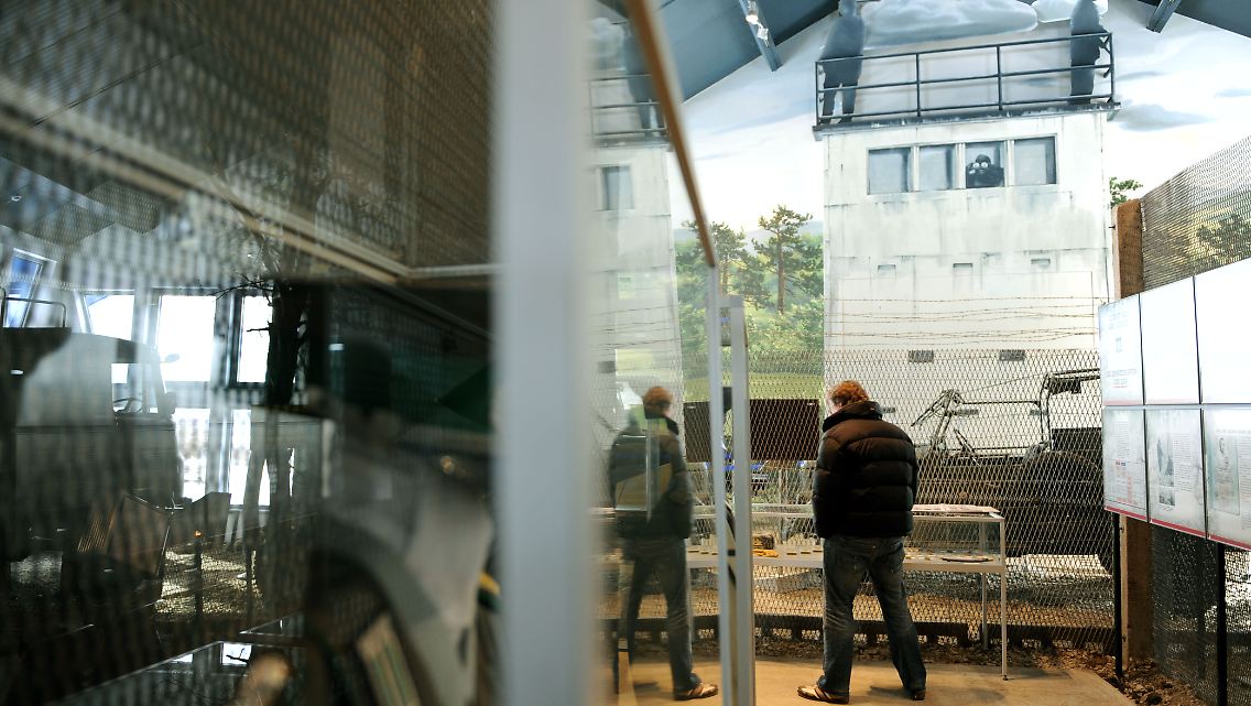 Im Museum der Mahn- und Gedenkstätte Point Alpha.