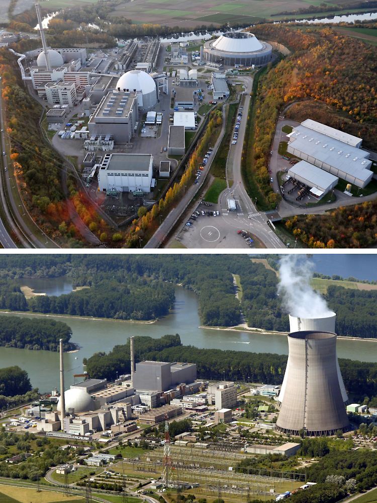Sollen länger am Netz bleiben: Die Atomkraftwerke in Philippsburg und Neckarwestheim.