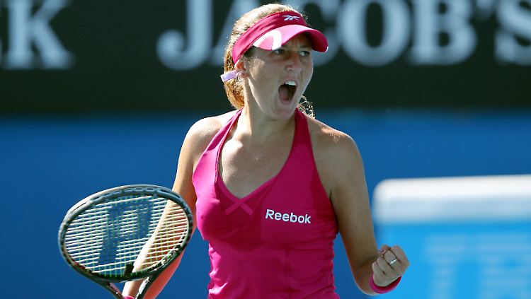 Die Berlinerin Sabine Lisicki hatte bislang bei den Australian Open allen Grund zur Freude.