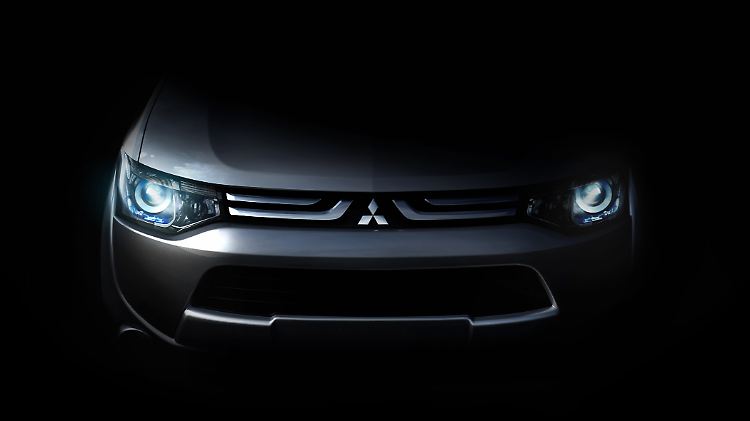 Mitsubishi gibt bislang nur einen kleinen  Blick auf das neue Modell frei.
