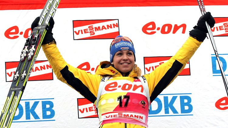 Nach dem Sprint von Antholz stand Biathletin Magdalena Neuner im Weltcup zum 29. Mal ganz oben auf dem Treppchen.
