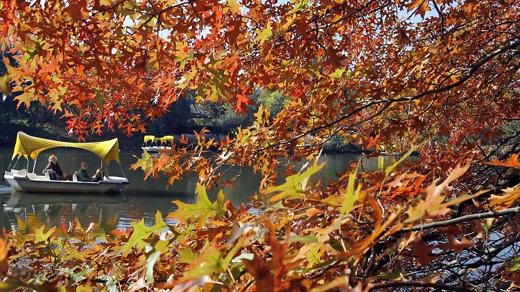 "Indian summer" im Luisenpark in Mannheim.