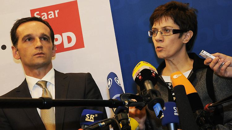 Pessimismus herrscht nach einem Vier-Augen-Gespräch zwischen Heiko Maas und Annegret Kramp-Karrenbauer.