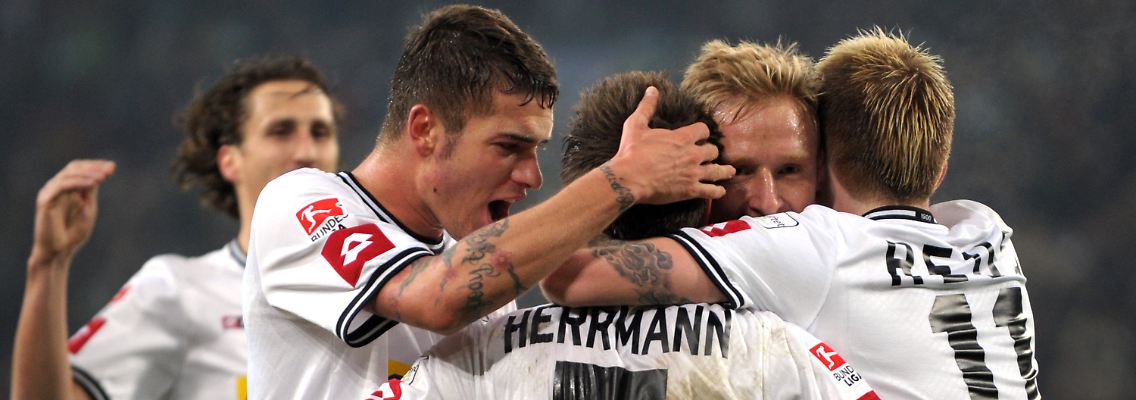 Gladbacher Freude: Gegen Bayern München zu gewinnen, macht am meisten Spaß.