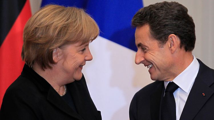 Kanzlerin Angela Merkel und Frankreichs Präsident Nicolas Sarkozy.