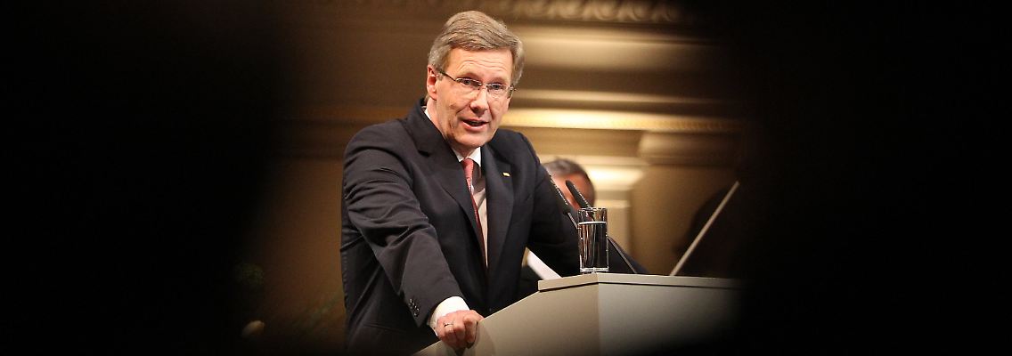 Bundespräsident Wulff spricht im Berliner Schauspielhaus auf einem Festakt zum 300. Geburtstag Friedrichs II.