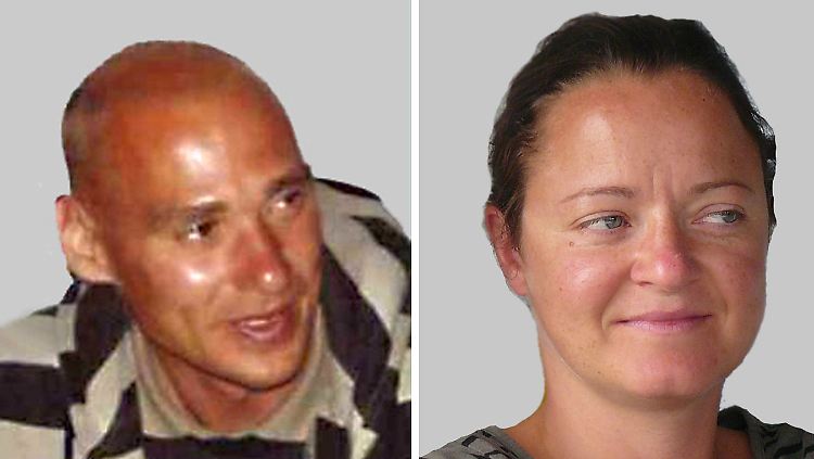Das BKA-Foto zeigt Uwe Böhnhardt (l-r), Uwe Mundlos und Beate Zschäpe (Fotos von 2007, 2009 und 2011).