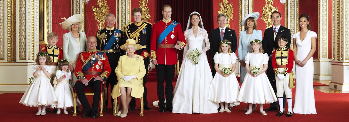 Offizielles Foto zur Hochzeit von Prinz William und Catherine Middleton am 29. April 2011.