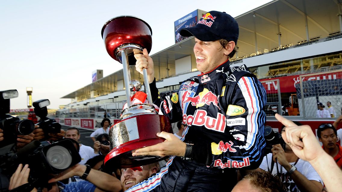 Der Erfolg in Suzuka - Vettels vierter Grand-Prix-Sieg.