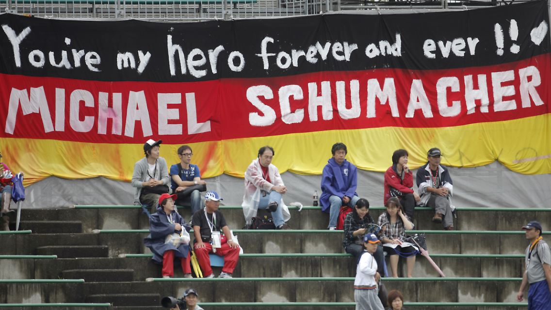 Auch in Japan beliebt: Ex-Weltmeister Michael Schumacher