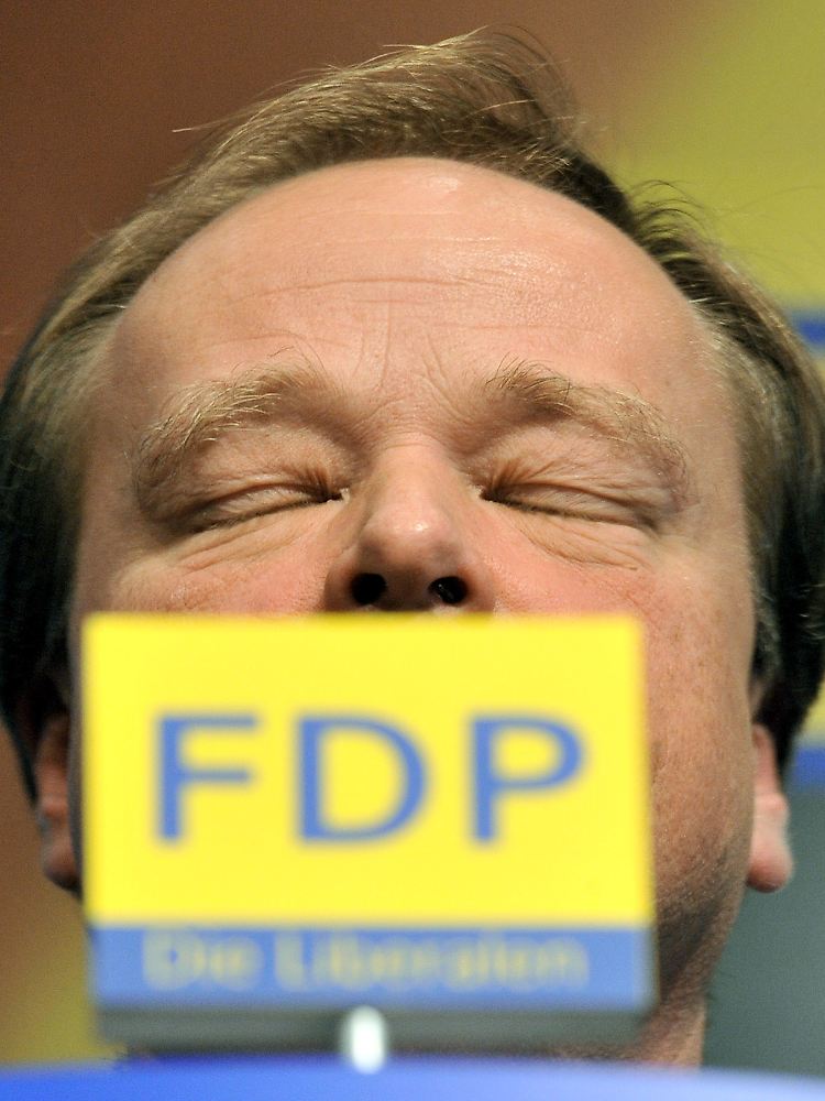 FDP-Generalsekretär Niebel wünscht sich Steuersenkungen für den Mittelstand.