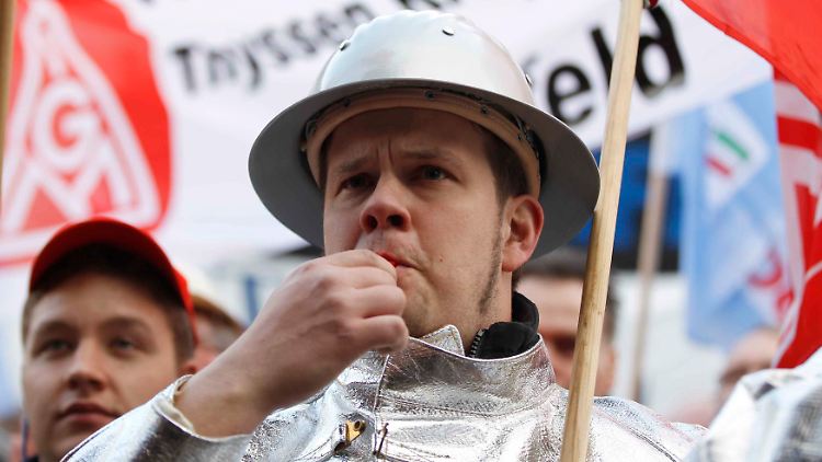 Viele ThyssenKrupp-Beschäftigte fürchten um ihren Arbeitsplatz.