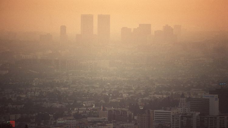 Smog in Los Angeles.