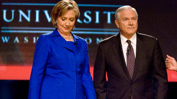 Clinton und Gates bei CNN.