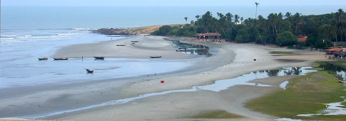 Früher Morgen am Strand von Jericoacoara.