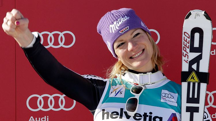 Maria Höfl-Riesch steht wieder ganz oben.