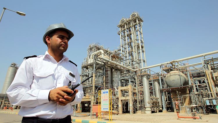 Öl gehört zu den wichtigsten iranischen Exportgütern - hier eine Anlage in der Provinz Chuzestan.