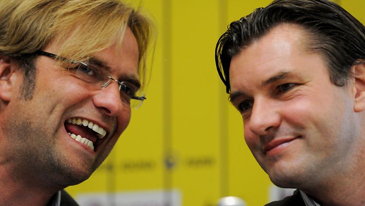Dortmunder Erfolgsduo: ürgen Klopp und Michael Zorc.