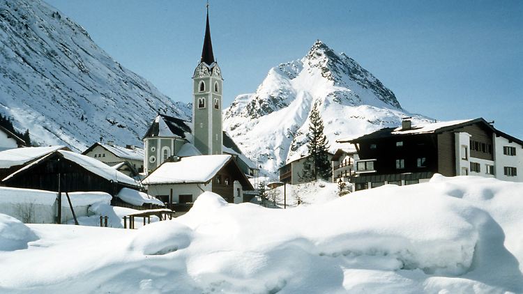 Schnee-Idylle in Galtür.