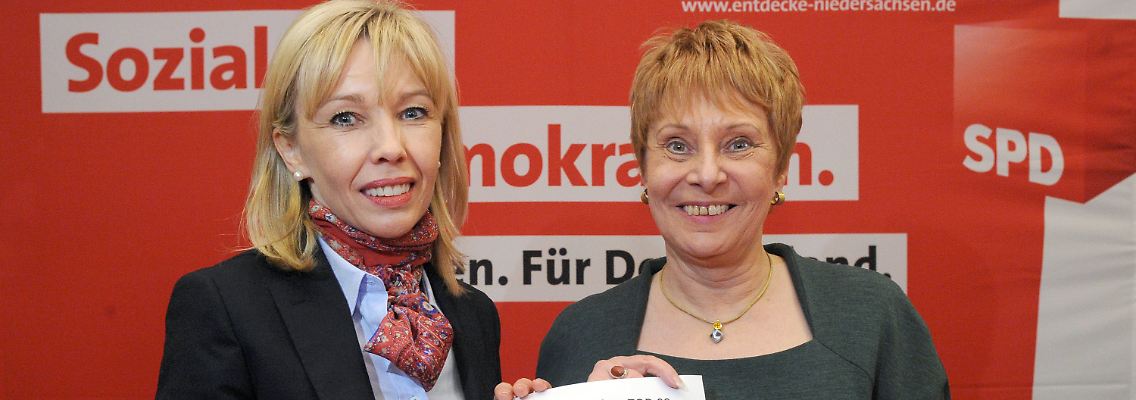 Besiegte und Siegerin: Schröder-Köpf und Leuschner.