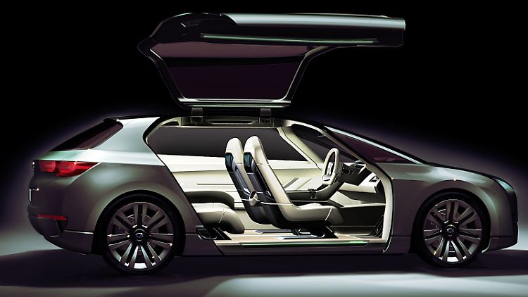 Ein Hingucker: Mit den Flügeltüren macht die Subaru-Studie ordentlich was her.