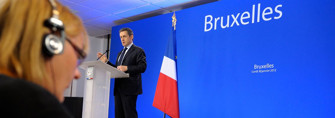 Die französische Sicht auf den Gipfel erläutert Staatspräsident Nicolas Sarkozy in einer eigenen Pressekonferenz.
