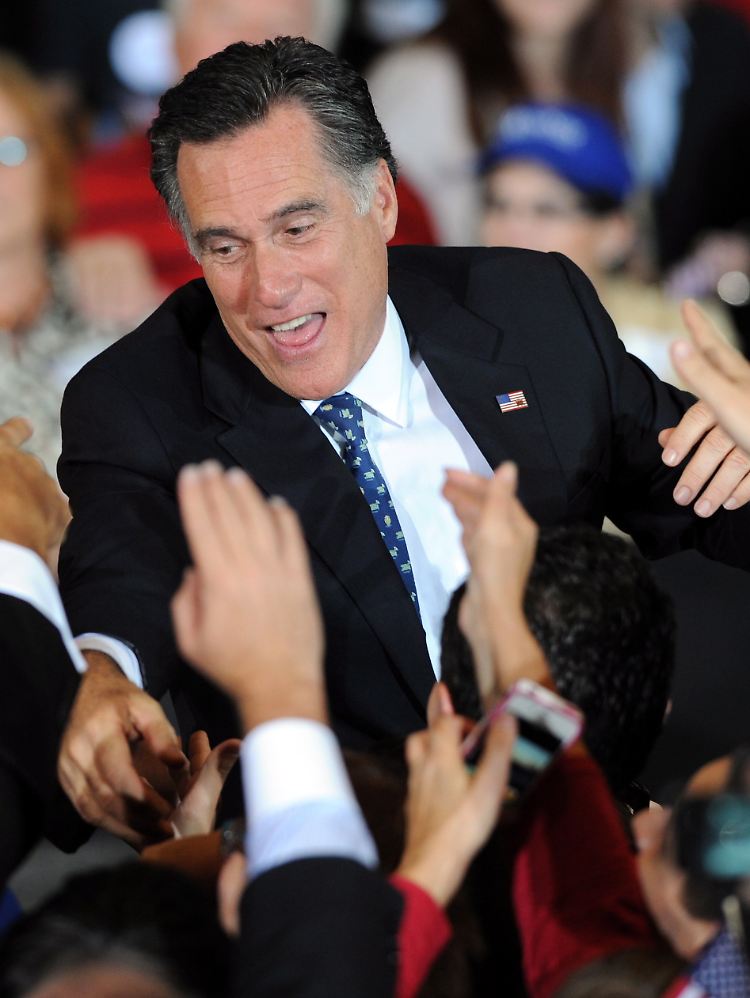 Romney lässt sich in Florida feiern.