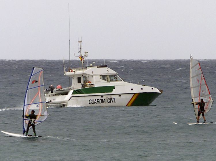 Windsurfer vor Lanzarote.