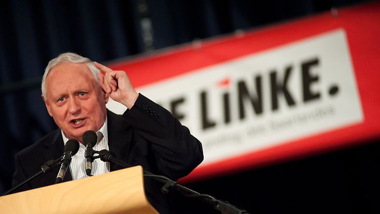 Lafontaine steht derzeit als Spitzenkandidat seiner Partei im saarländischen Landtagswahlkampf.