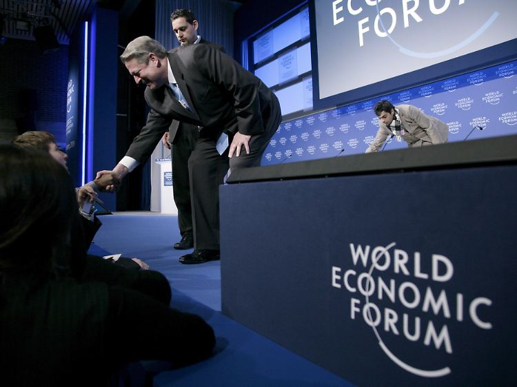 Al Gore auf dem Weltwirtschaftsforum in Davos.