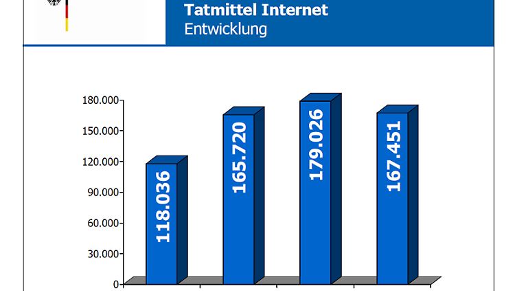 In der Masse ist die Zahl der Internet-Taten leicht zurückgegangen.
