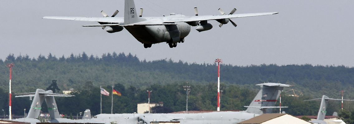Die Militärbasis in Ramstein.