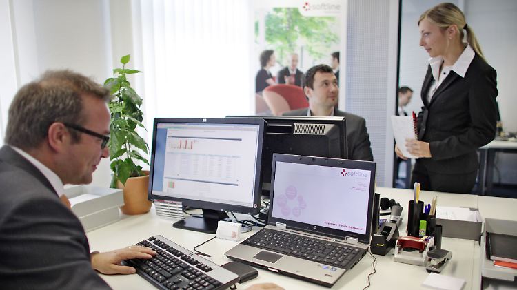 Arbeit beim IT-Dienstleister Softline in Leipzig.