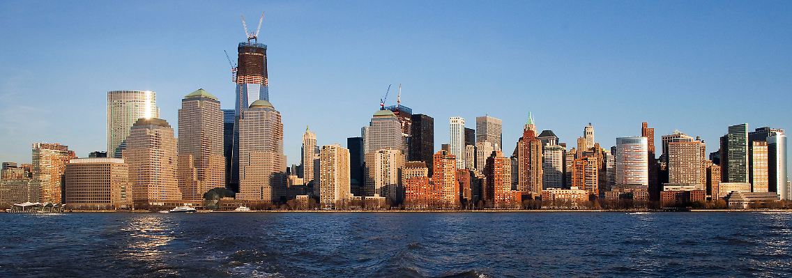 Wiederaufbau in New York: An Ground Zero wächst das neue One World Center in die Höhe.