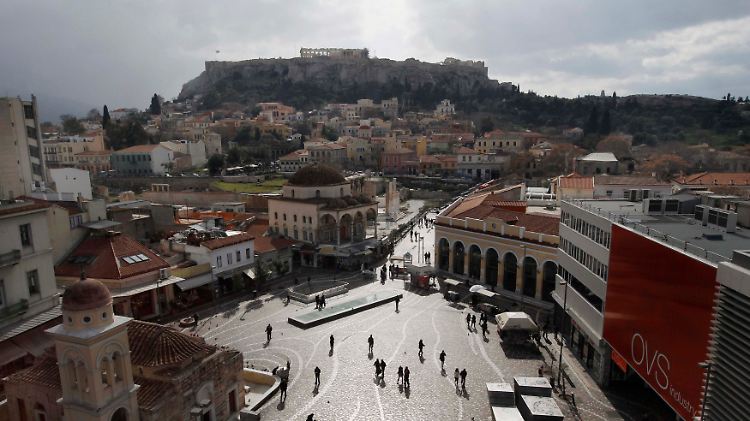 Athen im kalten Winterlicht: "Jeder, der Risikopositionen verantwortet, spielt diese Szenarien durch."