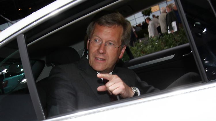 Wulff in einem Skoda.