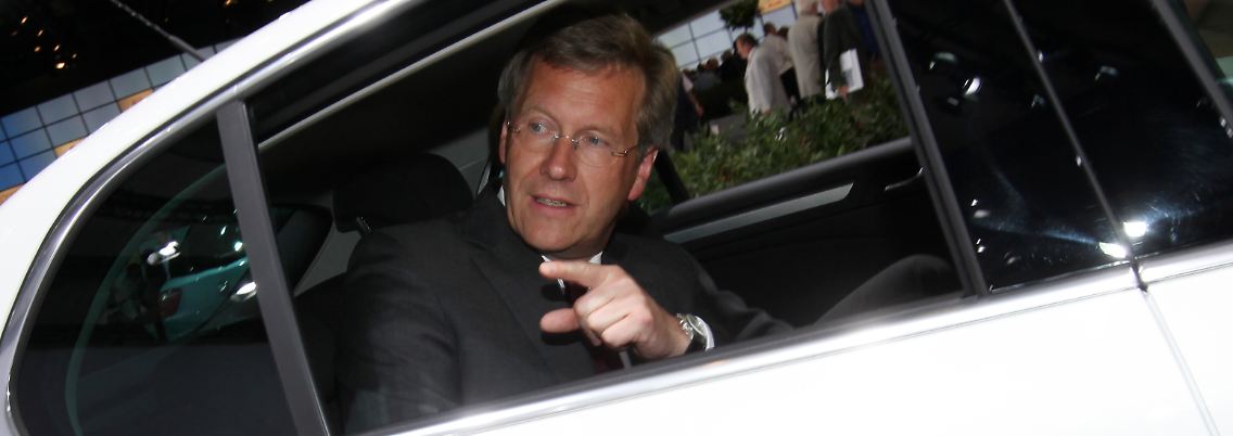 Wulff in einem Skoda.