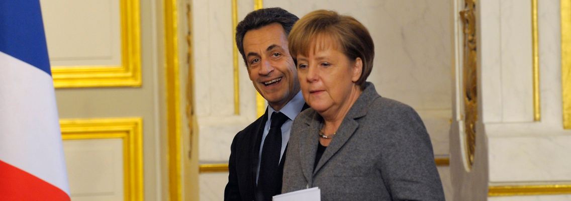 Sarkozy und Merkel werben für Europa - und für sich.