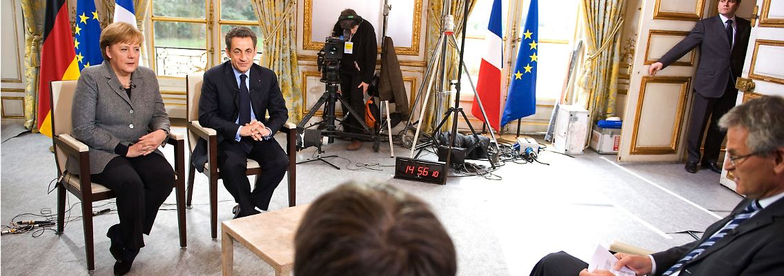Ob sie im Wahlkampf auch den Sozialisten Hollande empfängt, beantwortete Merkel indirekt.