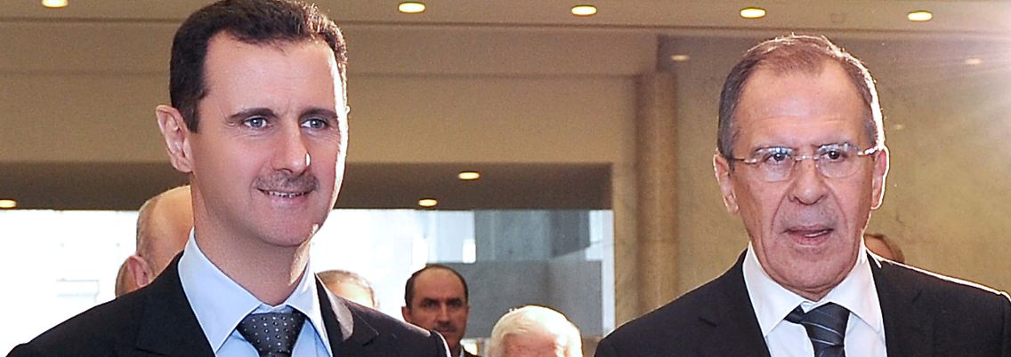 Assad und Lawrow bei ihrem Treffen in Damaskus.