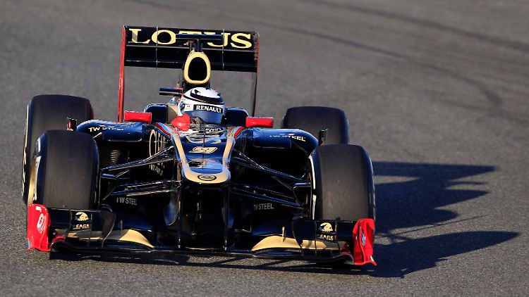 Kimi Räikkönen in seinem neuen Arbeitsgerät.
