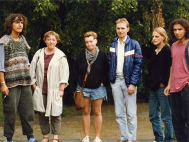 Der Friedenskreis Weißensee mit Evelyn Zupke (2.v.l.).