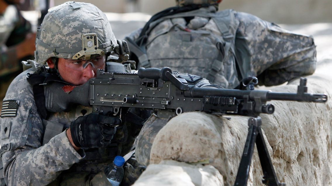 Ein US-Soldat während einer Patrouille in der Provinz Logar.
