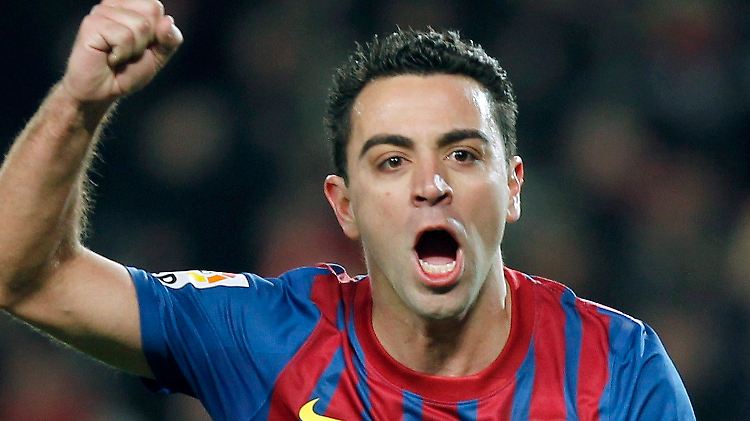 Die Entscheidung: Barça Xavi jubelt über sein Tor zum 2:0.